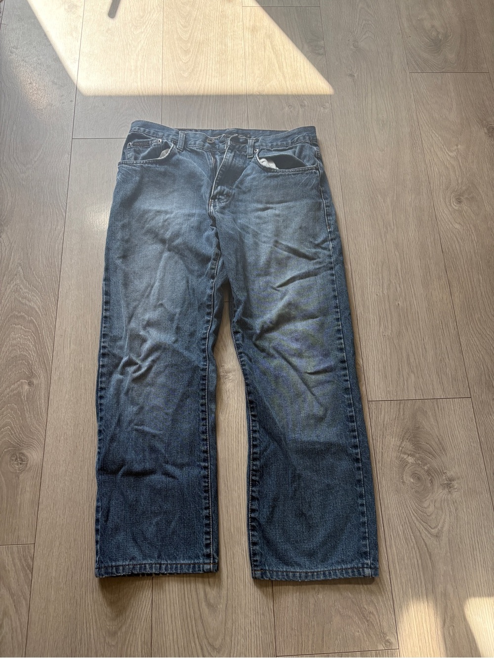 Calvin Klein Jeans Straight-Leg Dark Blue Denim
